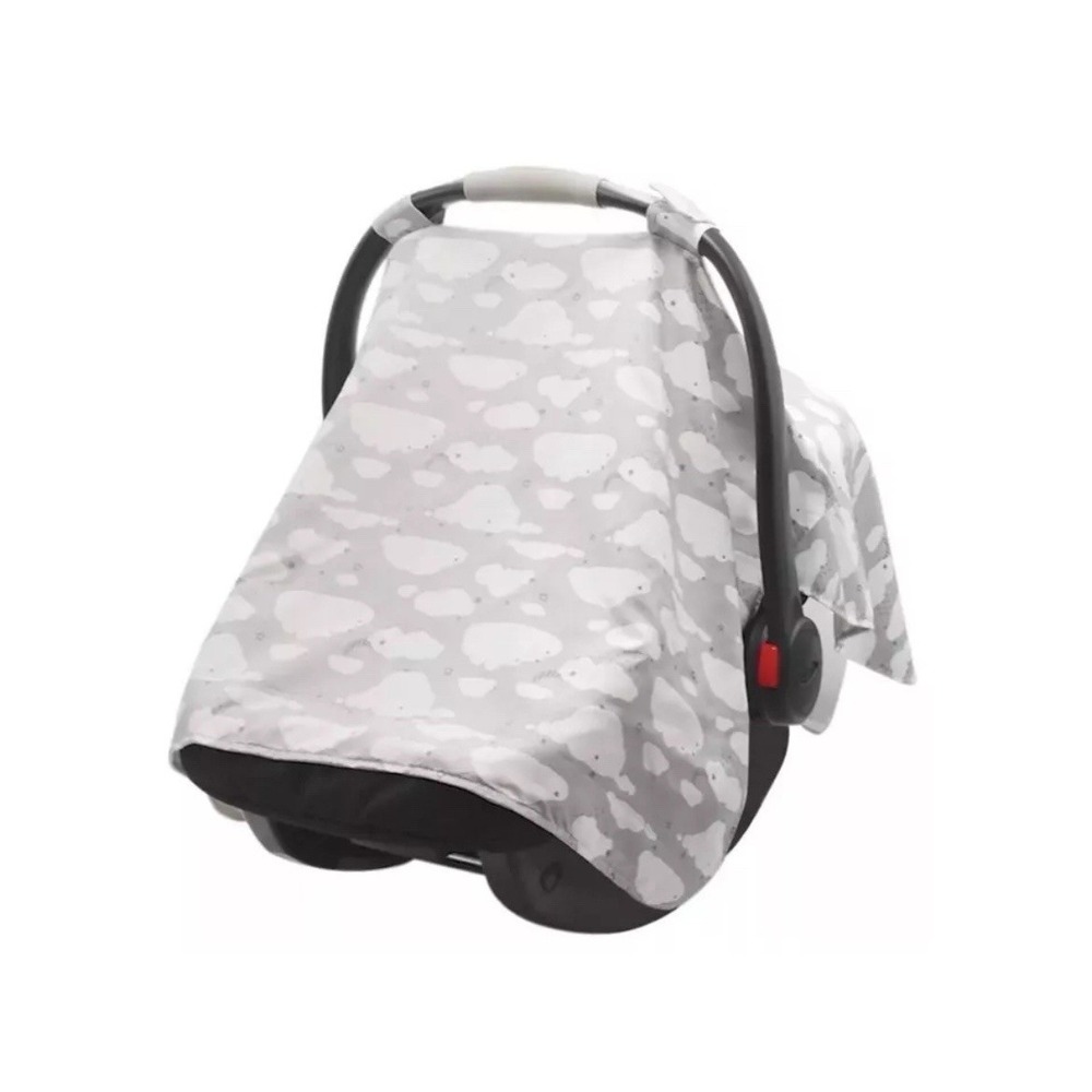 Go by Goldbug Car Seat‎ Canopy Cover UPF 50+ Protection (Gray w/Clouds)